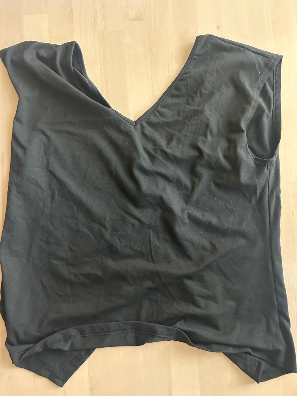 Women’s Black V-Neck Sleeveless Top